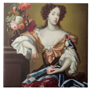 Mary von Modena (1658-1718), c.1680 (Öl auf Fliese
