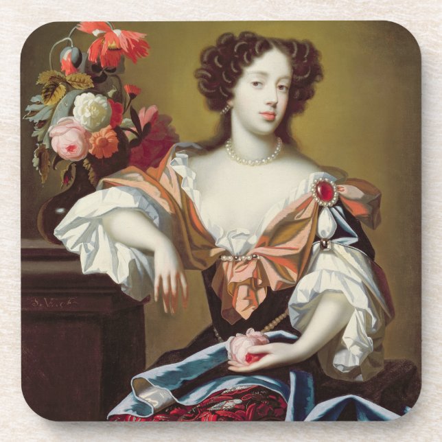 Mary von Modena (1658-1718), c.1680 (Öl auf Untersetzer (Vorderseite)