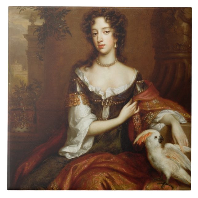 Mary von Modena (1658-1718), c.1685 (Öl auf Fliese (Vorderseite)