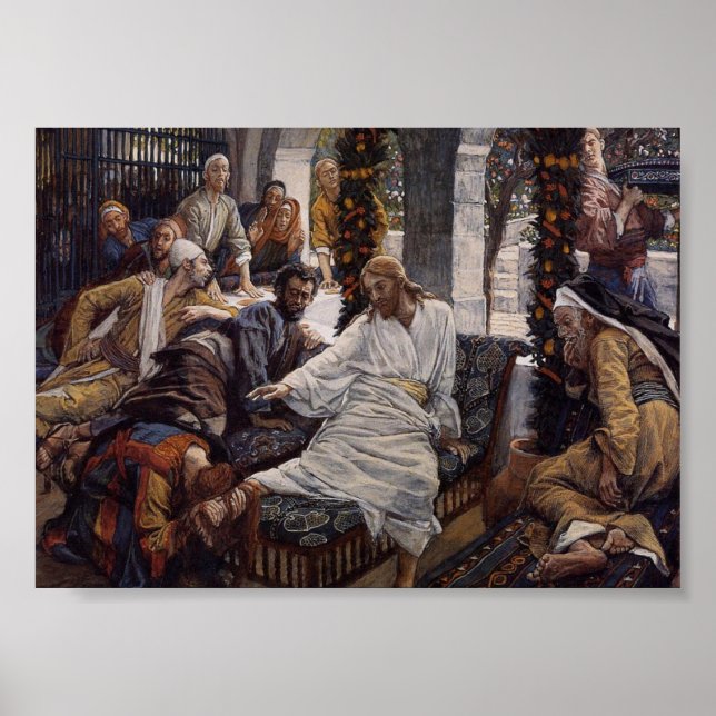 Mary Washing Jesus Feet Poster (Vorne)