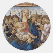 Mary with Child and Singing Angeli by Botticelli