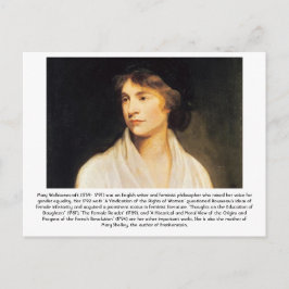 Mary Wollstonecraft - Feminist Postkarte