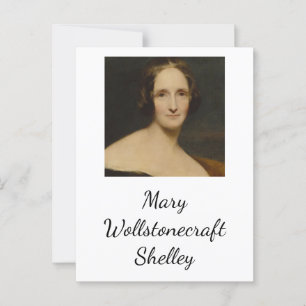 Mary Wollstonecraft Shelley[- Frankenstein Author Postkarte