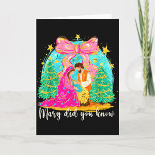 Mary wusstest du Christliche Weihnachtskrippe Weih Karte
