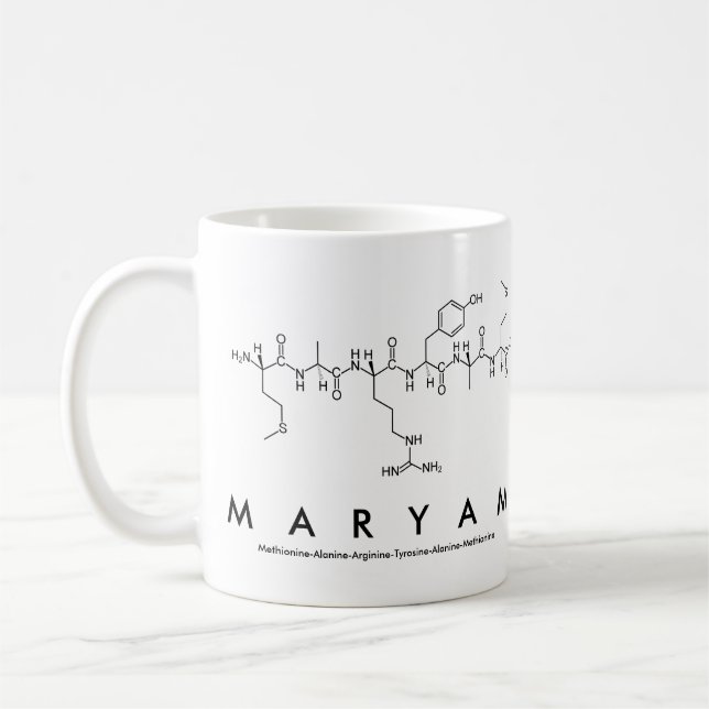 Maryam Peptid-Namen-Tasse Kaffeetasse (Links)