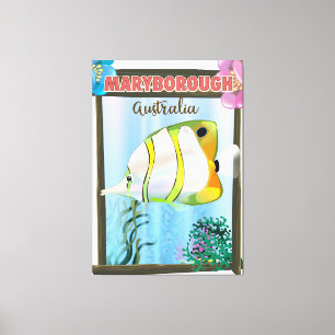 Maryborough Australien Tropisches Reiseplakat Leinwanddruck