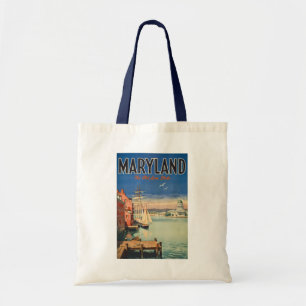 Maryland Annapolis malerische Illustration Reise Tragetasche