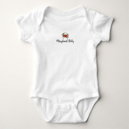 Maryland Baby mit Crab Graphic Baby Bodysuit Strampler