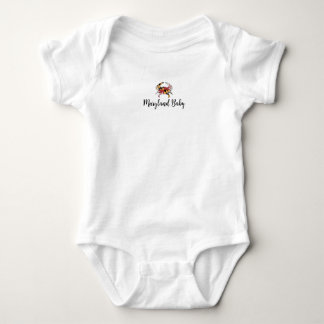 Maryland Baby mit Crab Graphic Baby Bodysuit Strampler