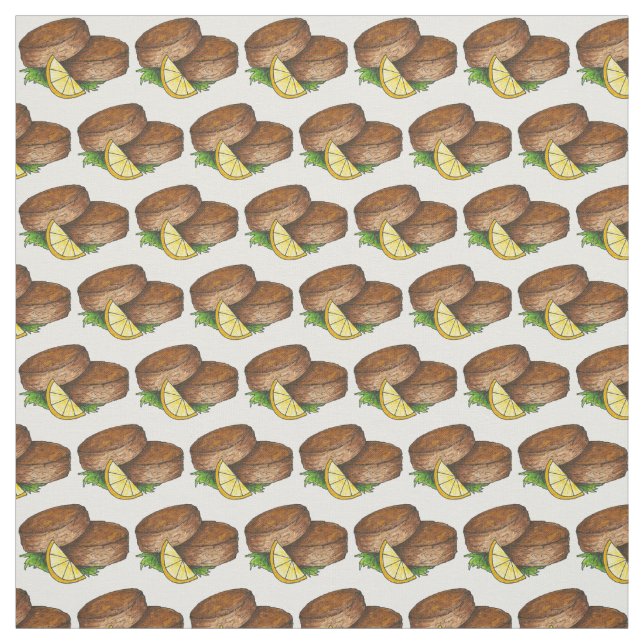 Maryland Bay Crabs Crab Cake Crabcake Seafood Stoff (Muster)