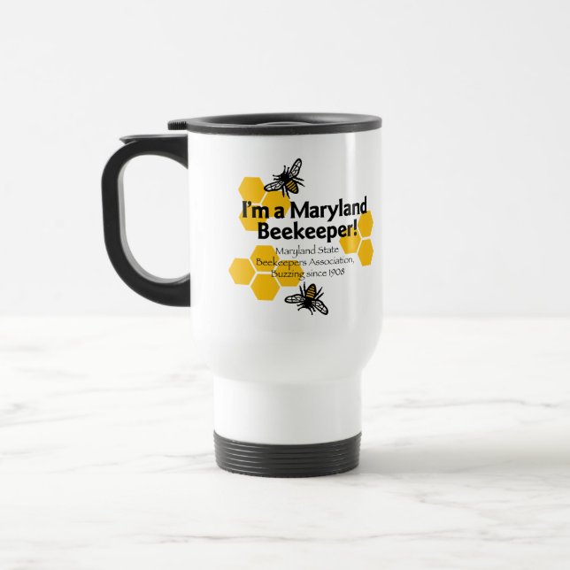 Maryland Beekeepers Association Travel Mug Reisebecher (Links)
