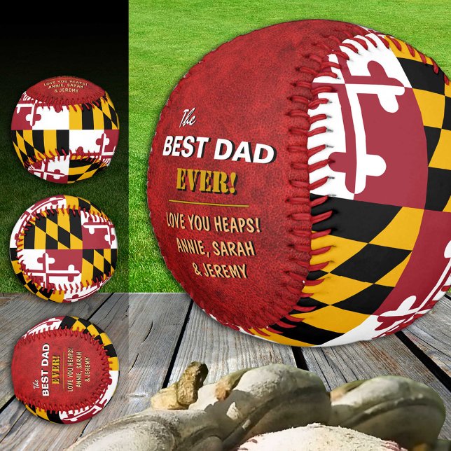 Maryland Best Vater, patriotische USA, Maryland Fl Baseball (Von Creator hochgeladen)