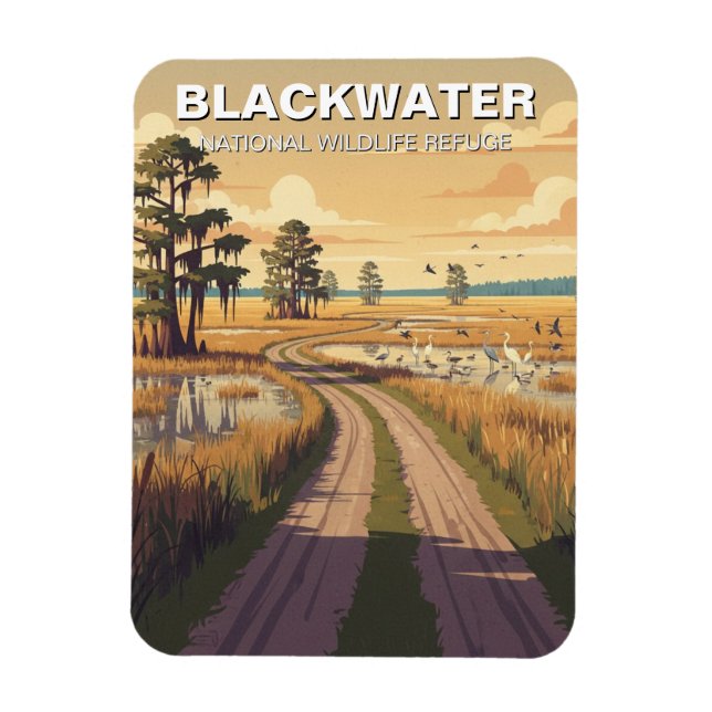 Maryland Blackwater National Wildlife Refuge Magnet (Vertikal)