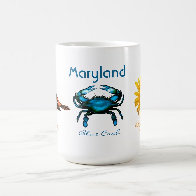 Maryland, blaue Krabbe Kaffeetasse (Mittel)