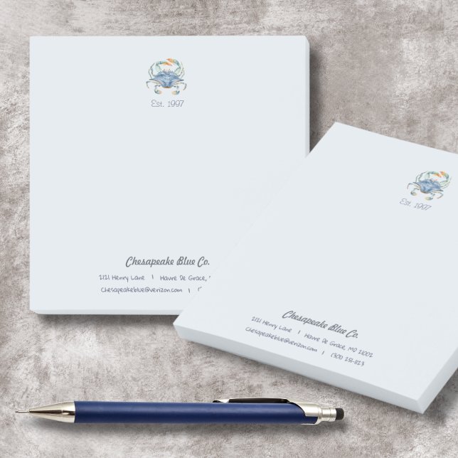 Maryland Blue Crab Custom Business Post-It Notes Klebezettel (Von Creator hochgeladen)