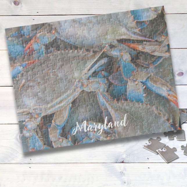 Maryland Blue Crab Personalisiert Puzzle (Maryland Blue Crab Puzzle...a fun relaxing good time, especially when on your vacation. Hang it!)