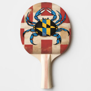 Maryland Blue Crab Tischtennis Schläger