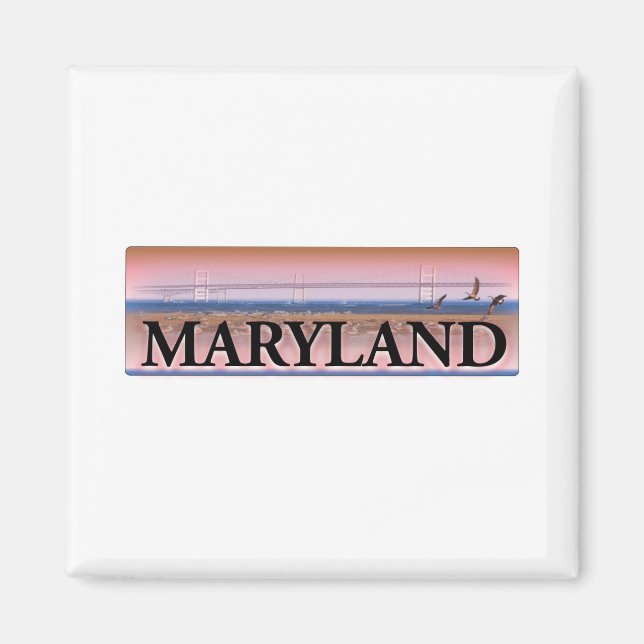Maryland Chesapeake Bay Scene Magnet (Vorne)