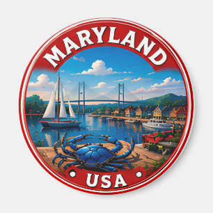 Maryland Chesapeake Küstenstaat Stolz Magnet