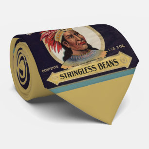 Maryland Chief Stringless Beans Label der 30er Jah Krawatte