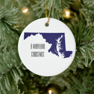 Maryland Christmas Ornament Personalisiert