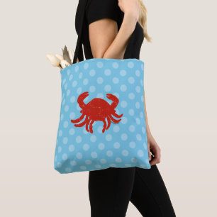 Maryland Crab Blue Polka Dots Hundetransporttasche