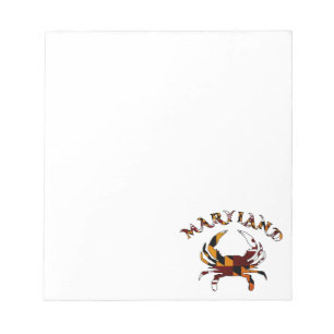 Maryland Crab Flag Notizblock