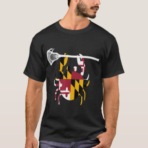 Maryland Crab Lacrosse Boys Stick LAX Sister Broth T-Shirt