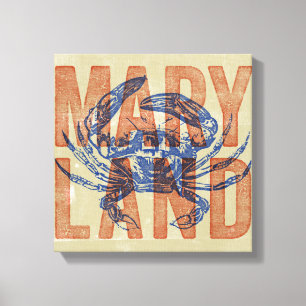 Maryland Crab Leinwand Art