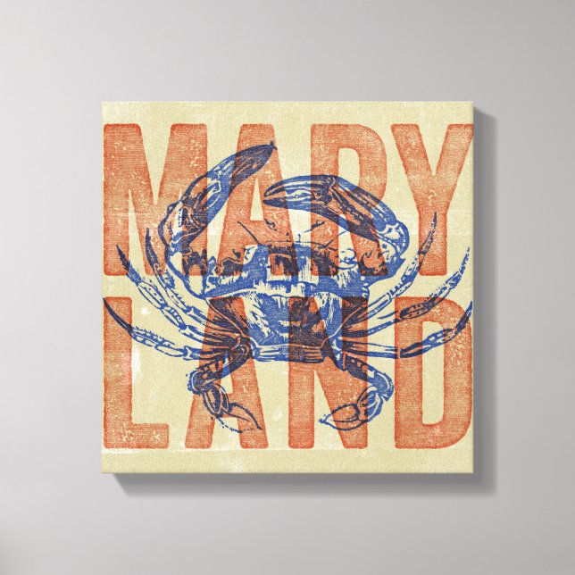Maryland Crab Leinwand Art (Vorderseite)