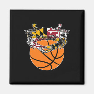 Maryland Crab Staatsstolz Flag Gift - Bysketbyll A Magnet