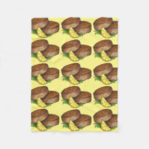 Maryland Crabcake Bay Crab Cakes Meeresfrüchte Fleecedecke