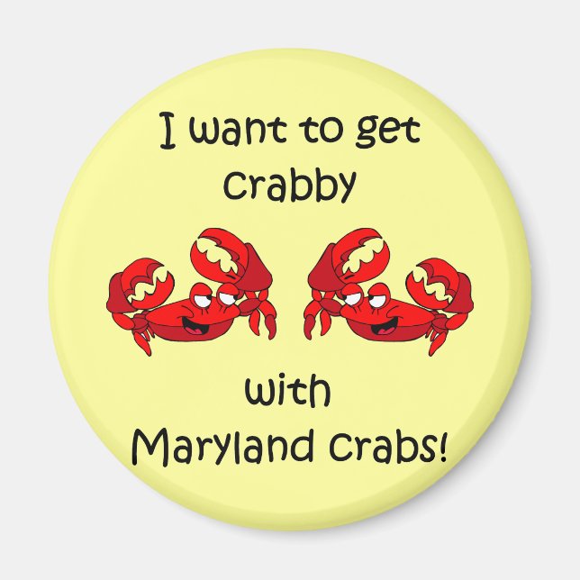 Maryland crabs magnet (Vorne)