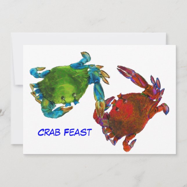 Maryland Crabs Vor und nach Einladung (Vorderseite)