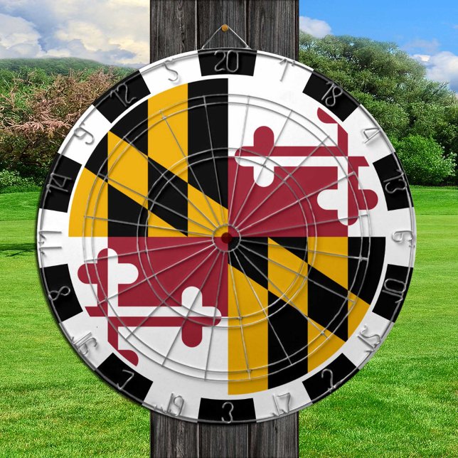 Maryland Dartboard USA & Maryland Flag /Game-Board Dartscheibe (Von Creator hochgeladen)