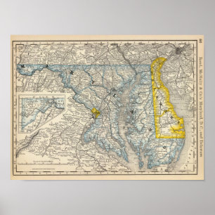 Maryland, DC und Delaware Poster