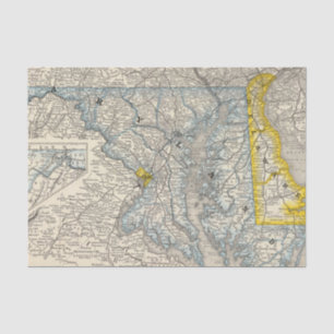 Maryland, DC und Delaware Seidenpapier