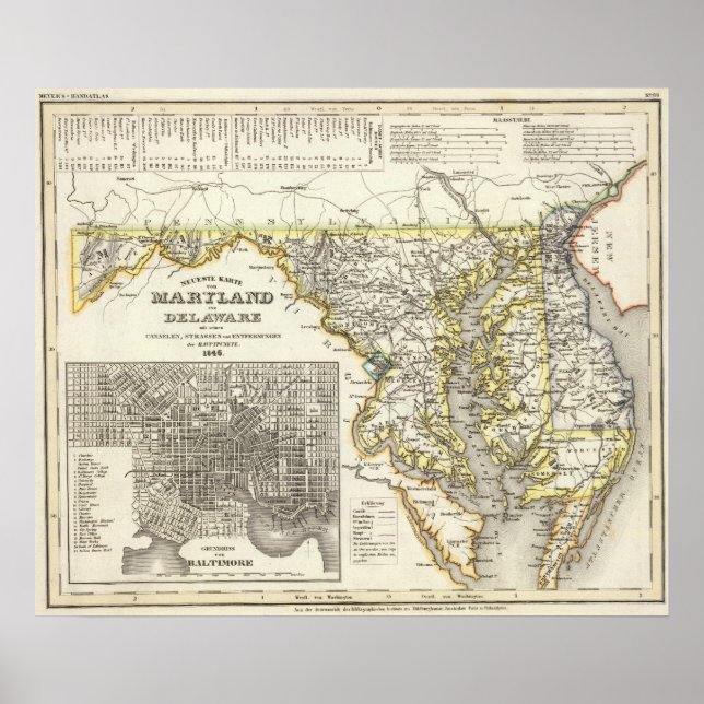 Maryland, Delaware Poster (Vorne)