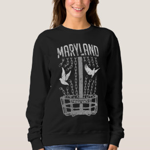 Maryland Disk Golf Player Breaking Chains Birdie Sweatshirt