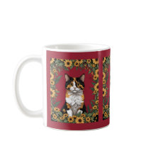 Maryland Dreifarbenkatze und Schwarzaugen-Susanne-