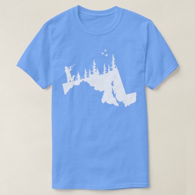 Maryland Duck Hunting Hunde Geschenke T-Shirt (Design vorne)