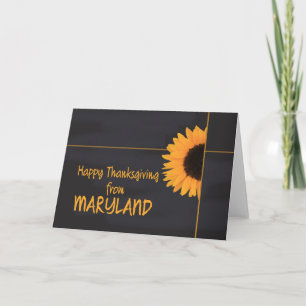 Maryland Erntedank Card Feiertagskarte