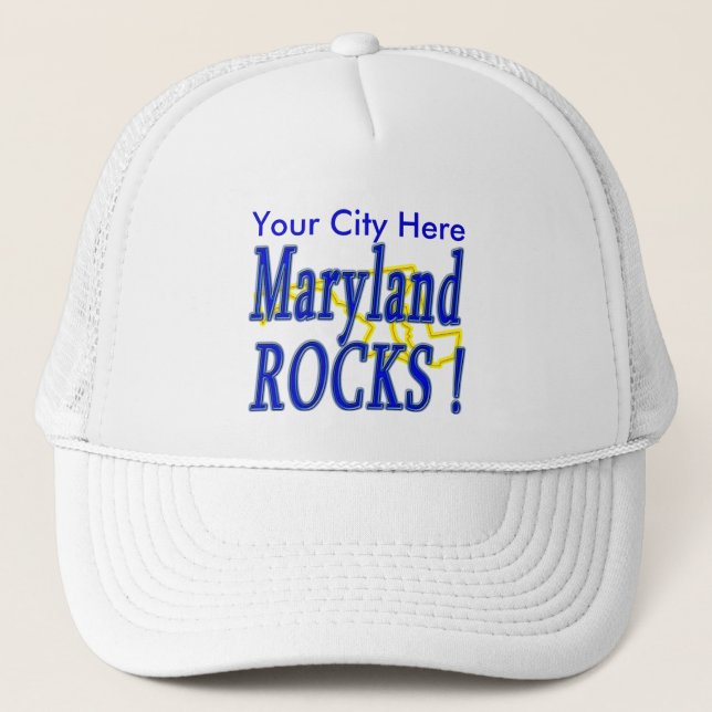 Maryland-Felsen! Truckerkappe (Vorderseite)