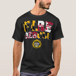 Maryland Fire Rescue Department Feuerwehr T-Shirt