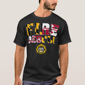Maryland Fire Rescue Department Feuerwehr T-Shirt