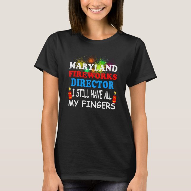 Maryland Fireworks Director T-Shirt (Vorderseite)