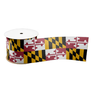 Maryland Flag & America Staaten USA - Reisen/Sport Satinband