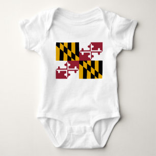 Maryland Flag Baby Strampler