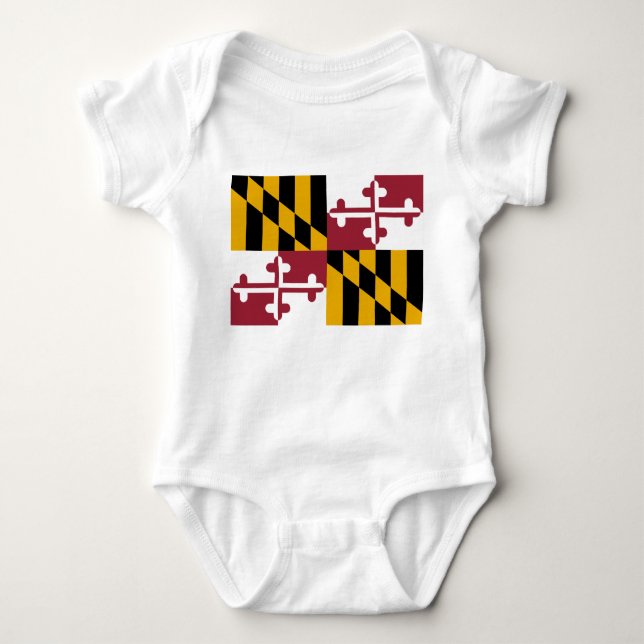 Maryland Flag Baby Strampler (Vorderseite)