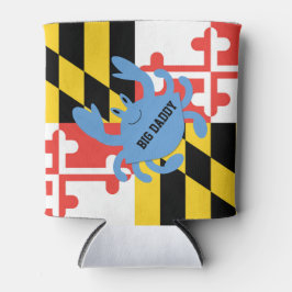 Maryland Flag Blue Crab Personalisiert Dosenkühler
